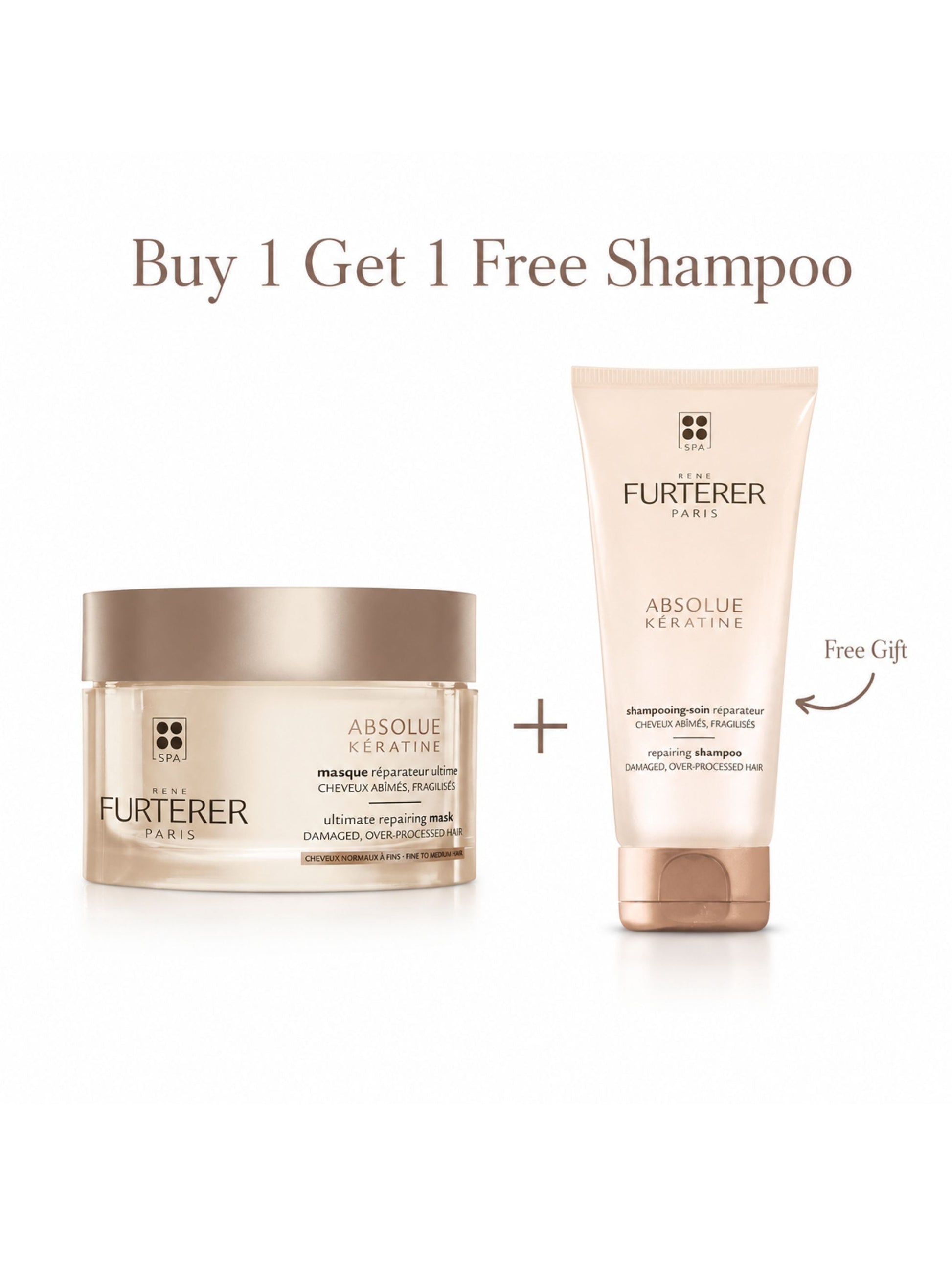 Absolute Keratin Mask for Fine Hair 200ml + FREE Repairing shampoo
