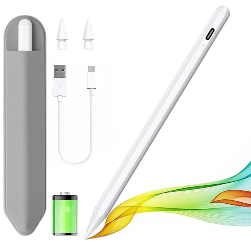JvKzaen - Stylus Pen for iPad 2018-2025, Palm Rejection, Precision Touch, Apple Pencil Compatible