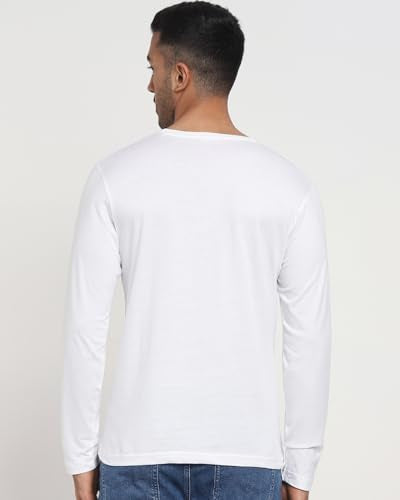Bewakoof Men 1093_BK Casual, White 01, Large - Medaid International
