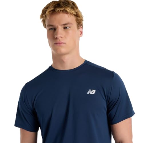 New Balance Men's Sport Short Sleeve T-Shirt, Nb Navy, Large - Medaid International