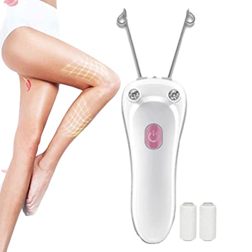 Ladies Facial Hair Remover Electric Women's Beauty Epilator, Cordless Electric Facial Threading Hair Removal for Women, Rechargeable Face Hair Remover Cotton Thread Epilator Body Hair Removal Device - Medaid International