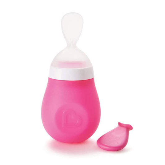 Munchkin - Squeeze Spoon Silicone - Baby Feeder - Pink