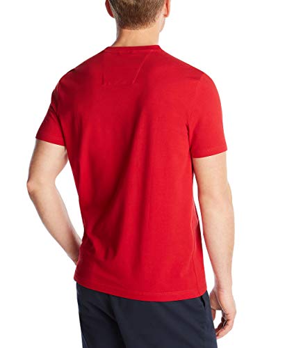 Nautica Men's Short Sleeve Solid Slim Fit V-Neck T-Shirt, Red, X-Large - Medaid International