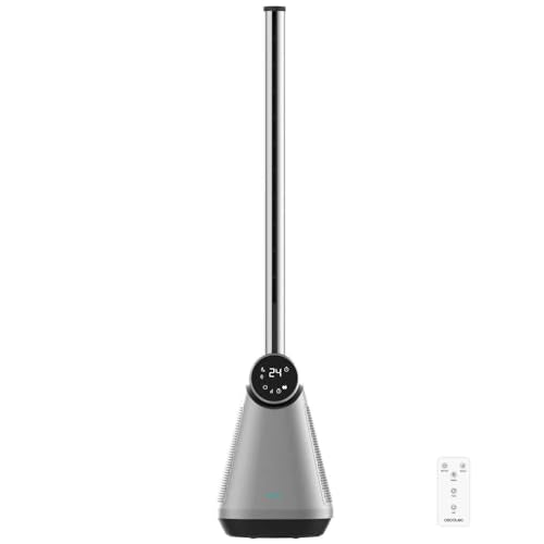 Cecotec - Bladeless Tower Fan with 50W Power, LED Touch Screen, Remote Control