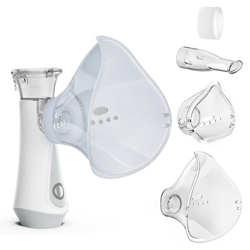 Jossis - Adjustable Spray Nebuliser for Adults & Kids, Handheld & Rechargeable