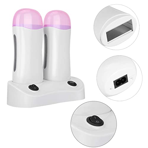 AMZ - Electric Wax Heater With Double Cartridges For Hair Removal