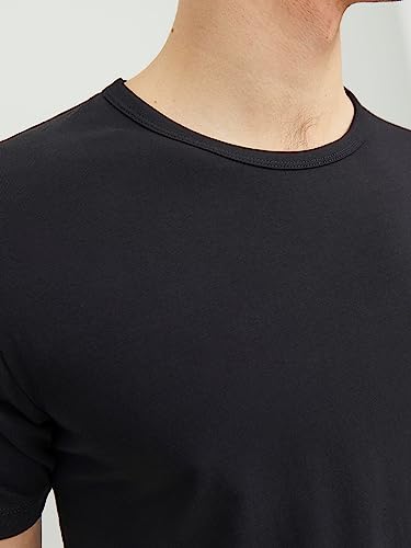 Jack & Jones Men's O-Neck Tee, Black, Small - Medaid International