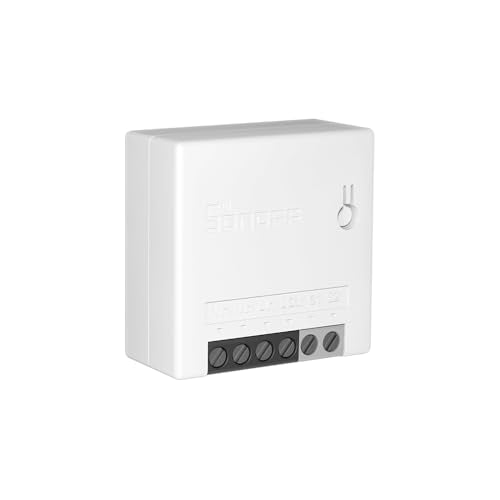 Sonoff - Mini R2 Smart WiFi Light Switch, 10A, Works with Alexa & Google Home