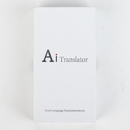 Language Translation Device, Intelligent AI Translator with 142 Languages, Offline Translation and Instant Two-Way Translation, Learn Travel Business Gifts (Gun-Grey) - Medaid International