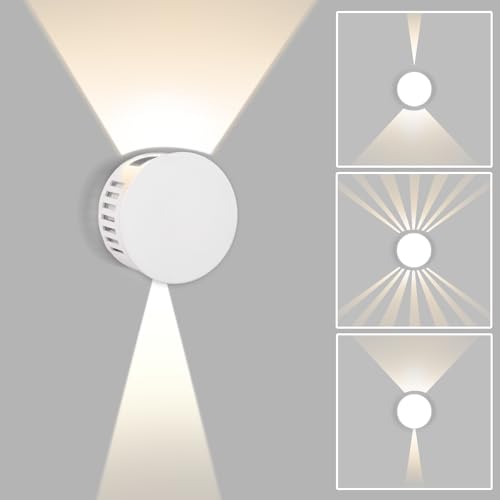 HaoDrisk - Modern IP65 Waterproof Outdoor Wall Light, Adjustable Beam, 3000K Warm White