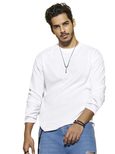 Bewakoof Men 1093_BK Casual, White 01, Large - Medaid International