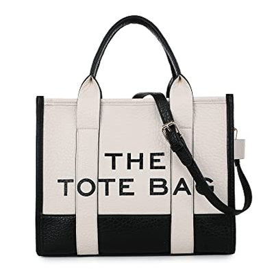 Excefore - Stylish PU Leather Tote Bag for Women, Versatile Shoulder & Crossbody Use