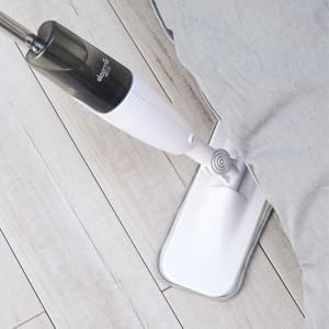 DEERMA Spray Mop for Floor Cleaning with Microfiber Reusable Washable Pad Refills, 360 Rotation Flat Mop for Hardwood Laminate Ceramic Tile Floor, 4 Mop Pads - Medaid International