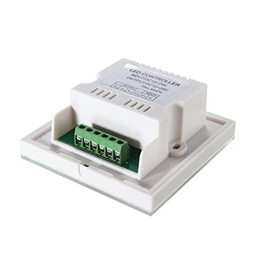 Mseuro - LED Touch Dimmer TM06 Black Panel, Durable, Easy Control, Monochrome Lighting