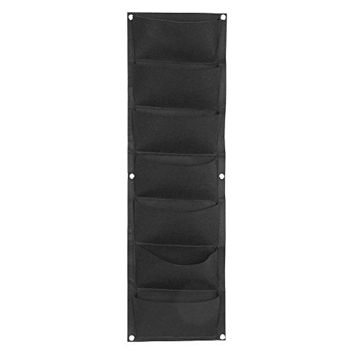 Aramox - Felt Wall Vertical Garden Pockets, 7 Pockets for Indoor/Outdoor Use