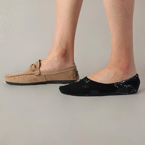 ADFOLF 6 Pack No Show Socks Mens Casual Low Cut Thin Loafers Non Slip Boat Liners (9-13, Black) - Medaid International