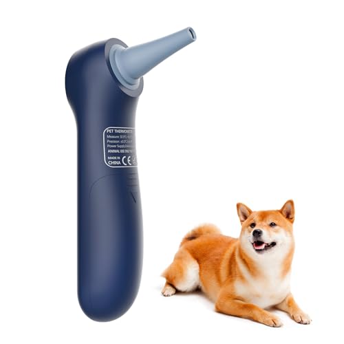 Pet - Fast-Reading Infrared Thermometer for Dogs & Cats, 20 Swabs Included