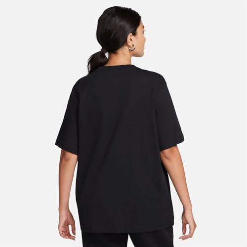 Nike Sportswear Essential Women's T-Shirt (Black/White) Size Large - Medaid International
