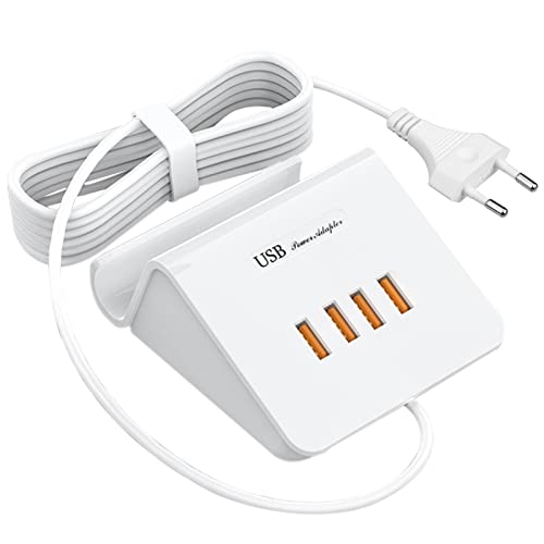 Alffreude - 25W USB C Charger with 4 Ports & 1.5m Cable for Devices