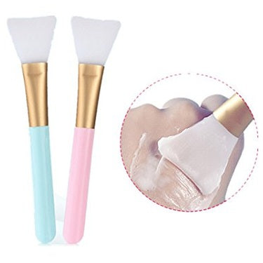 2 PCS Face Mask Beauty Tool Soft Silicone Facial Mud Mask, Brush Hairless Body Lotion And Butter Applicator - Medaid International