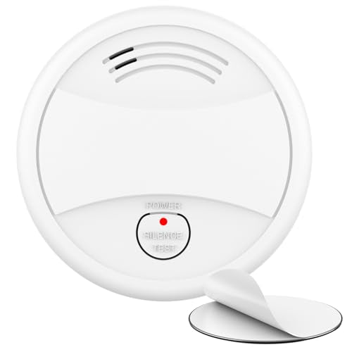 Cpvam - EN14604 Certified Smoke Alarms with Low-Battery Alert, 1 Pack