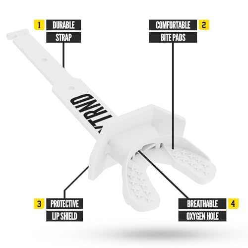Nxtrnd Two Football Mouth Guard, Football Mouthpiece with Strap, Fits Adult & Youth (White)|B09B1C7RDH