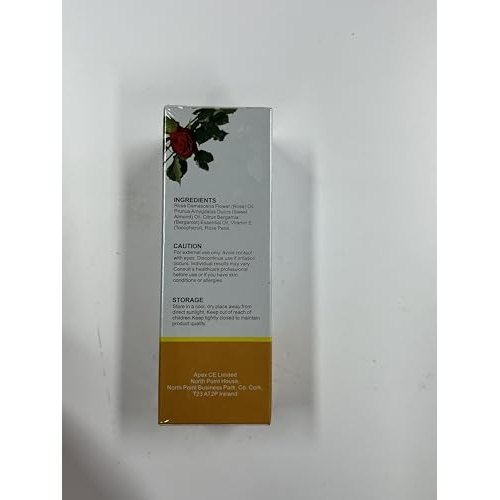 RoongDuuDll Rose Oil for Face with Rose Petal Flower, Natural Vitamin E Oil for Anti-aging, Scars & Stretch Mark, Gua Sha Face Oil, Massage Body Oil Scented for Dry Skin, Scalp and Nail - 60ml - Medaid International