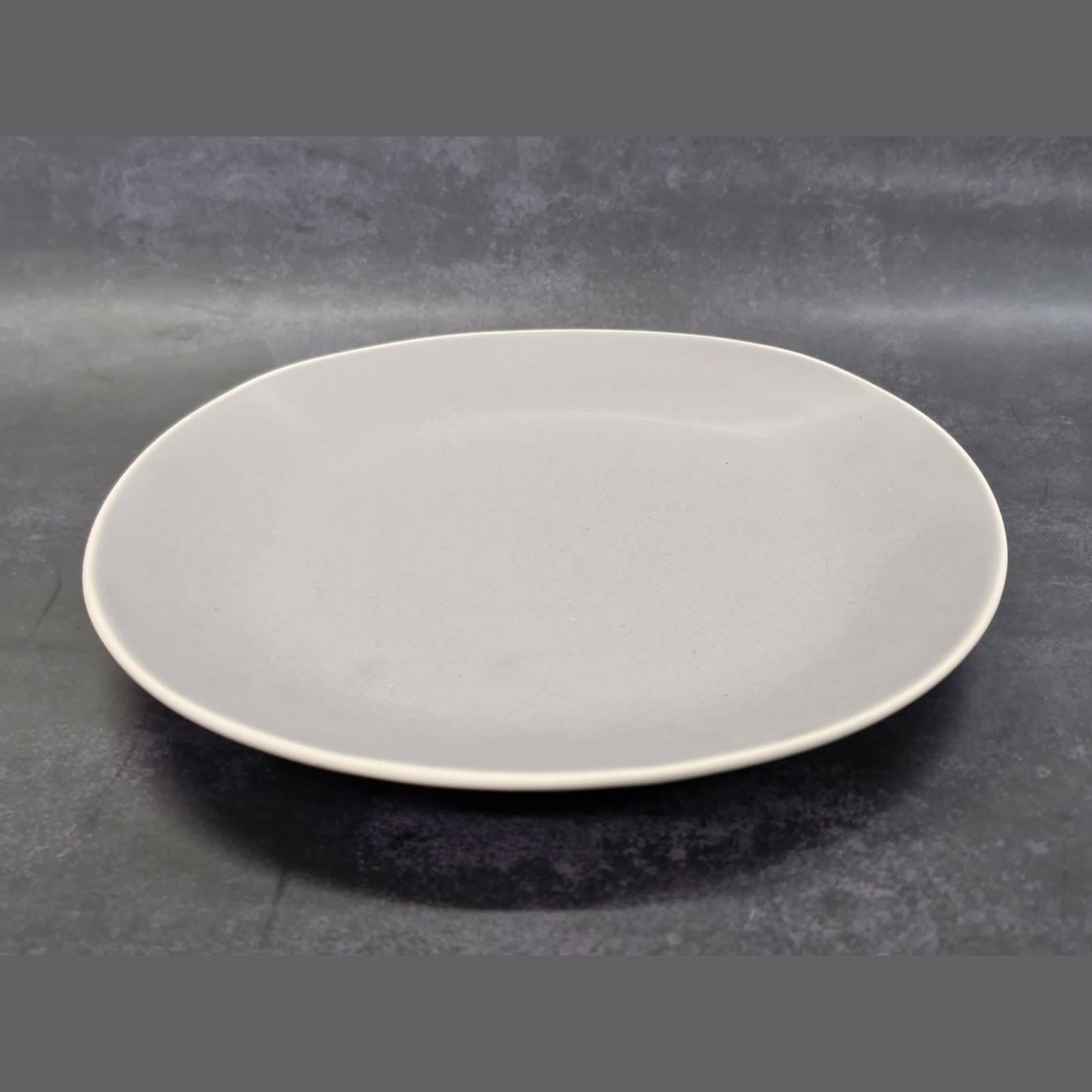 Dosthoff Matt Gray with White Rim Salad Plate 22 cm