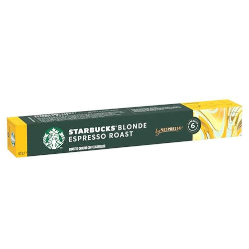Starbucks Espresso Blonde Roast 80 Count Nespresso Compatible Pods for Nespresso Original Line System Only