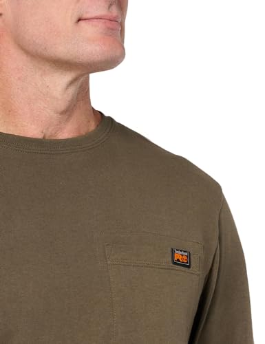 Timberland PRO Men's Core Pocket Long-Sleeve T-Shirt, Olive Night, Extra Large - Medaid International