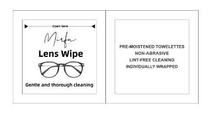Mirfa, Lens Wipes for Glasses, 220 Piece Pre-Moistened Lens Cleaning Wipes, Individually Wrapped Microfiber Cleaning Cloth, Glasses Cleaner Wipes for Eyeglasses Camera Lens Tablets Phone Screen - Medaid International