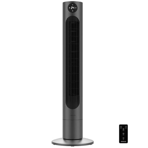 Cecotec - EnergySilence 800 Skyline Smart Pedestal Fan, 60W, Remote Control, 3 Speeds, 12-Hour Timer