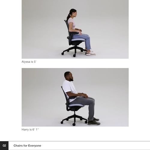 Steelcase Series 1 Office Chair - Ergonomic Work Chair with Wheels for Carpet - Helps Support Productivity - Weight-Activated Controls, Back Supports & Arm Support - Easy Assembly - Licorice|B078HG8HWF