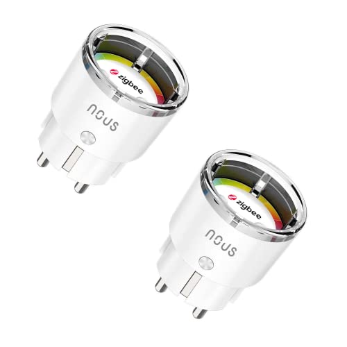 Nous - ZigBee Smart Plug with Power Meter, Timer, Surge Protection, Alexa Compatible