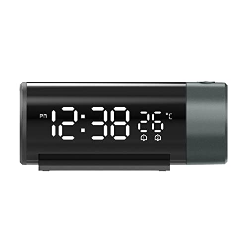 Enakshi - Projection Alarm Clock with LED Display, Corded Design for Kids