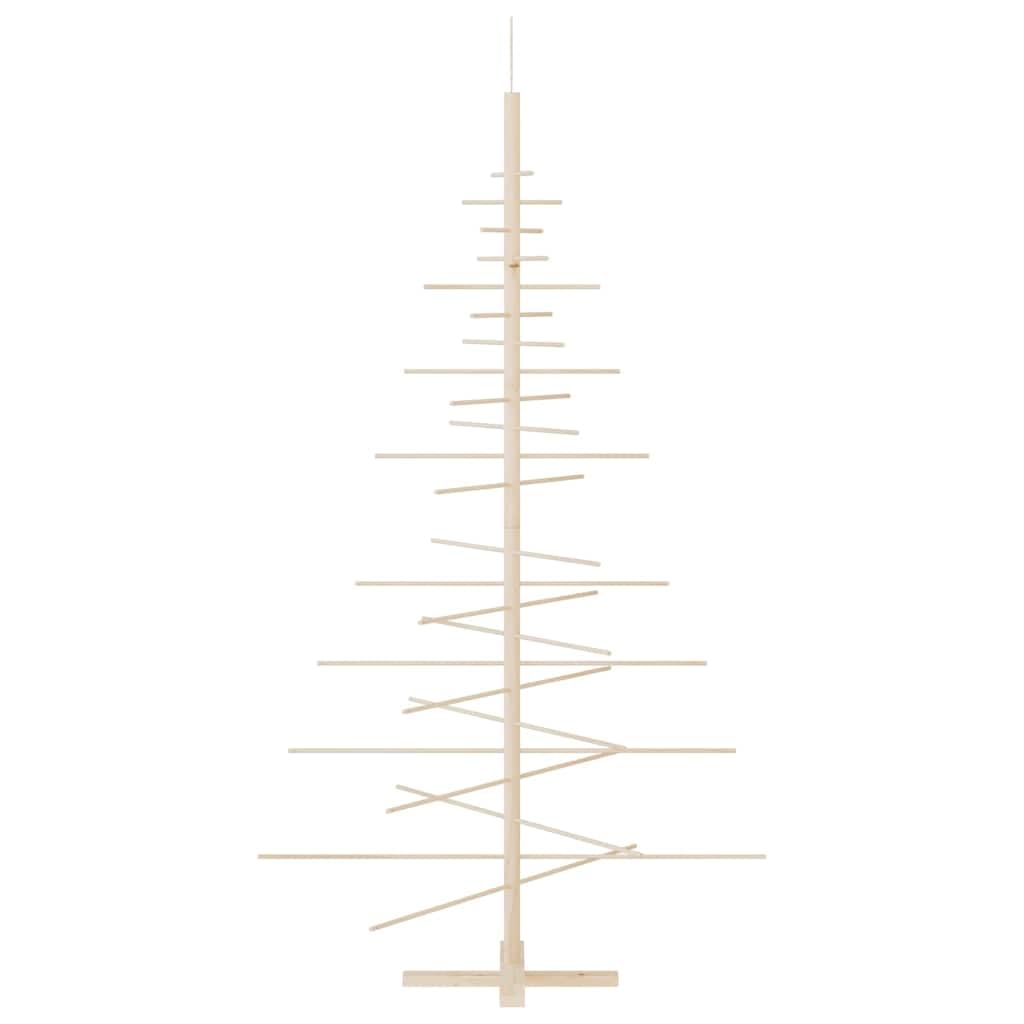 vidaXL Christmas Tree, Wooden Christmas Tree for Decoration, Small Christmas Tree with Stand for Xmas Holiday, Modern Style, Solid Wood Pine - Medaid International
