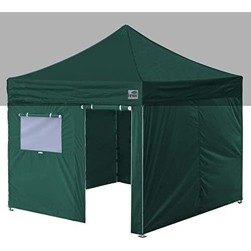 Eurmax USA Full Zippered Walls for 10 x 20 Easy Pop Up Canopy Tent,Enclosure Sidewall Kit with Roller Up Mesh Window and Door 4 Walls ONLY,NOT Including Frame and Top（White） - Medaid International
