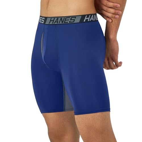 Hanes Total Support Pouch Men's Boxer Briefs Pack, Anti-Chafing, Moisture-Wicking Underwear with Cooling (Trunks Available) - Medaid International