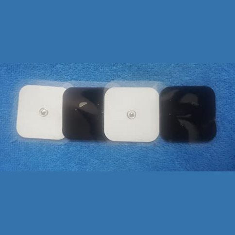 Generic - Self-Adhesive TENS Pad Buttons, Reusable, 5x5 cm, Set of 4 PCS