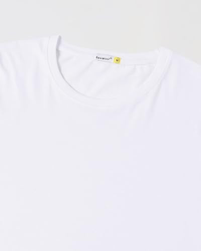 Bewakoof Men 1093_BK Casual, White 01, Large - Medaid International