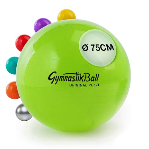 Pezziball - Original Gymnastics Ball 42-75 cm, Robust PVC, Max Load 400 kg
