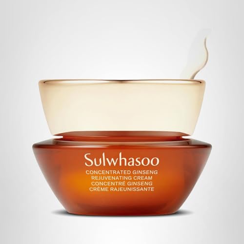 Sulwhasoo Concentrated Ginseng Rejuvenating Cream Mini –Visibly Plump Skin & Wrinkles | Anti-Aging Deep Hydration Moisturizer with Korean Ginseng Actives, Ginseng Peptide & Vitamin C | Korean Skincare - Medaid International
