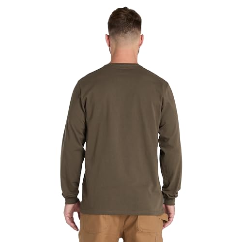 Timberland PRO Men's Core Pocket Long-Sleeve T-Shirt, Olive Night, Extra Large - Medaid International