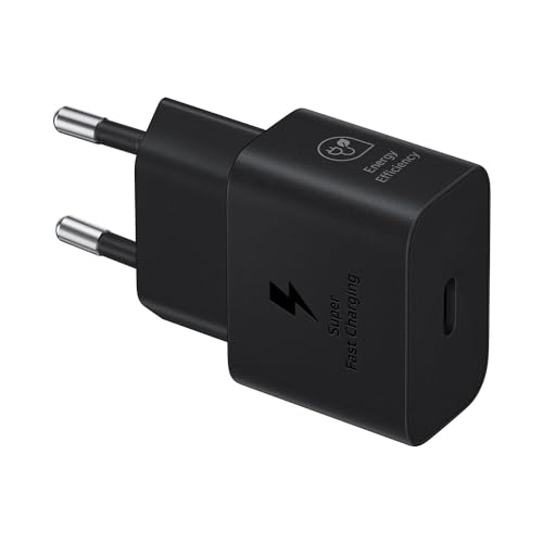 Samsung - 25W USB-C GaN Charger, Black, Original with 3-Year Warranty