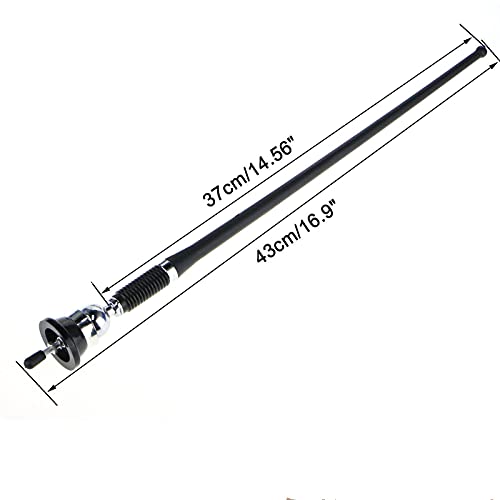 Nc - 16.9 Inch Flexible FM AM Radio Antenna for Universal Car Stereo