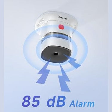 Heiman - Mini Smoke Alarm 5-Pack, 10-Year Battery, Reddot Award, CE Certified