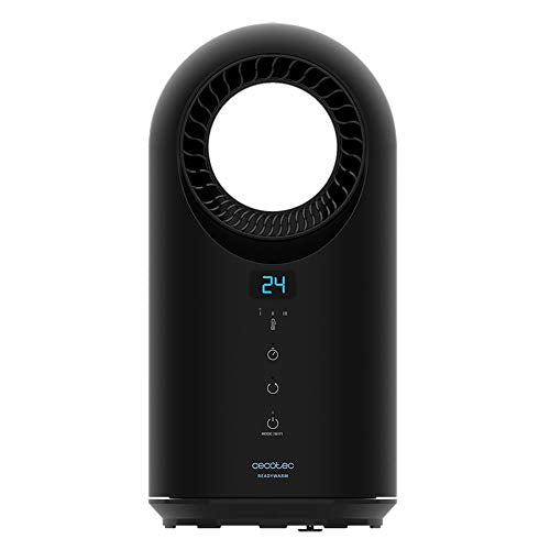 Cecotec - Bladeless Wi-Fi Heater with Remote Control, 1500W, LED Display