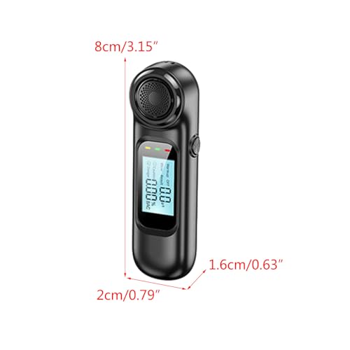 Ziranu - Portable Breathalyzer, Compact Design, User-Friendly, ABS Material