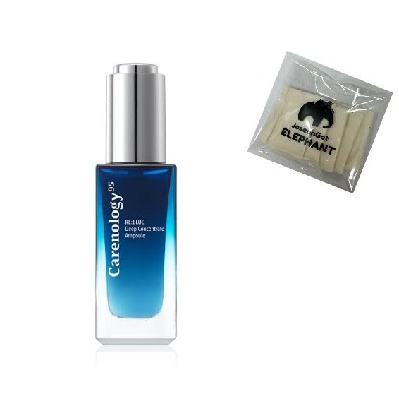JoseonGotElephant Bunble Carenology Reblue Deep concetrate Ampoule + JoseonGotElephant Cotton pad Korean Cosmetics K-Beauty ABG Skin ABG Style - Medaid International