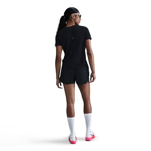 Nike Women's Tempo Dri-Fit Short-Sleeve Running Top, Black/Reflective Silver - Medaid International